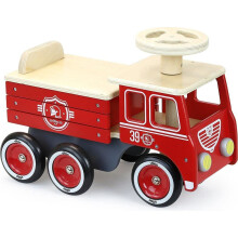 Vilac VIL1126R Porteur pompiers truck Ride On Fire Engine Firetruck, RED, L