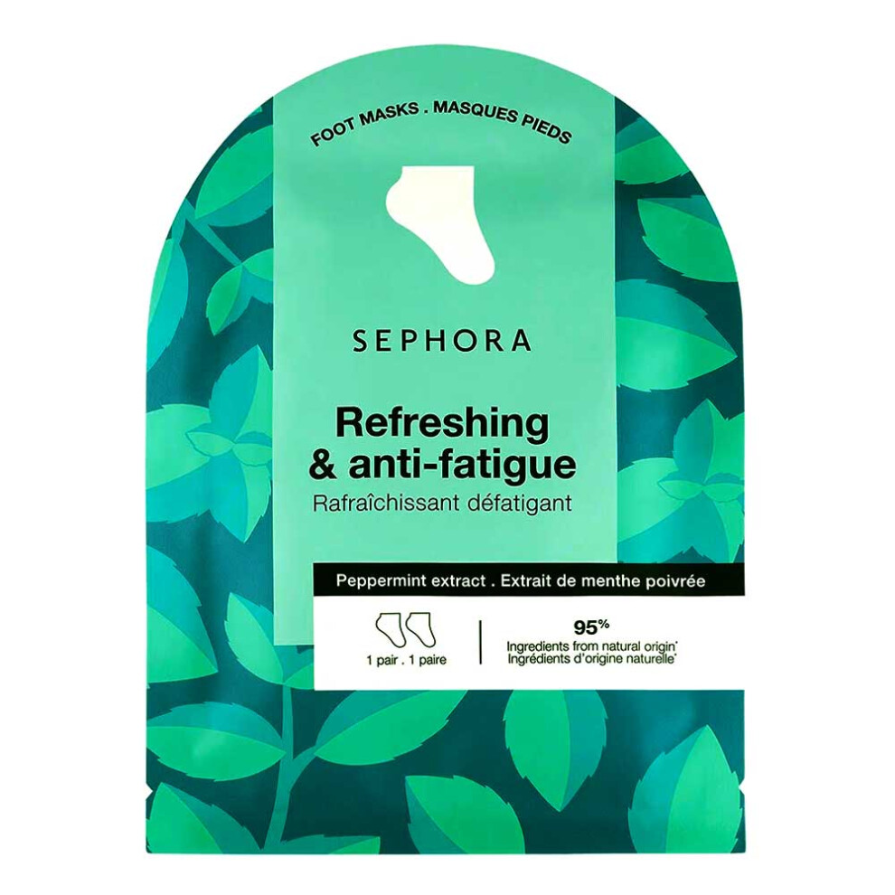 Sephora Collection Intense Hydration Foot Mask Socks Peppermint