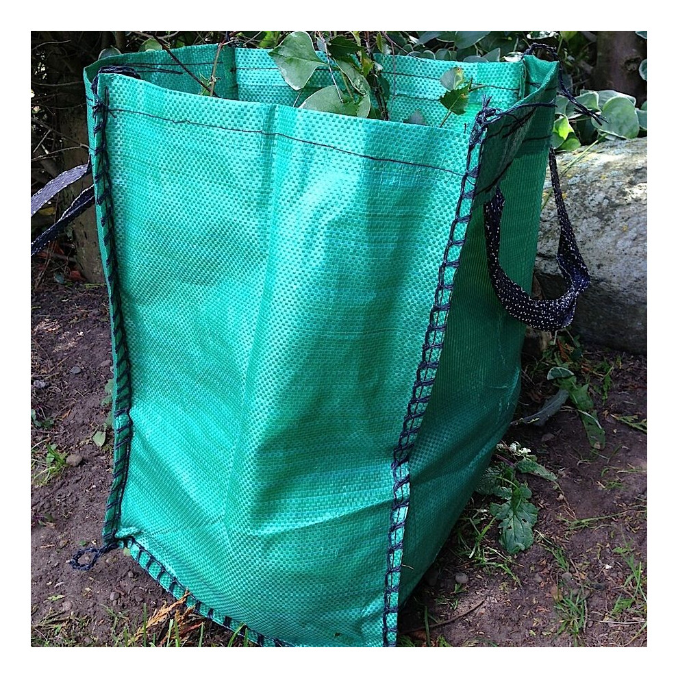 2x Yuzet 120 Litre Garden Waste Bags Heavy Duty Large Refuse Sacks With Handles