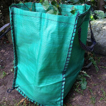 10x Yuzet 120 Litre Garden Waste Bags Heavy Duty Large Refuse Sacks With Handles