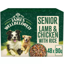 James Wellbeloved Senior Lamb & Chicken in Gravy Wet Dog Food - Hypoallergenic, Supports Digestion & Immunity