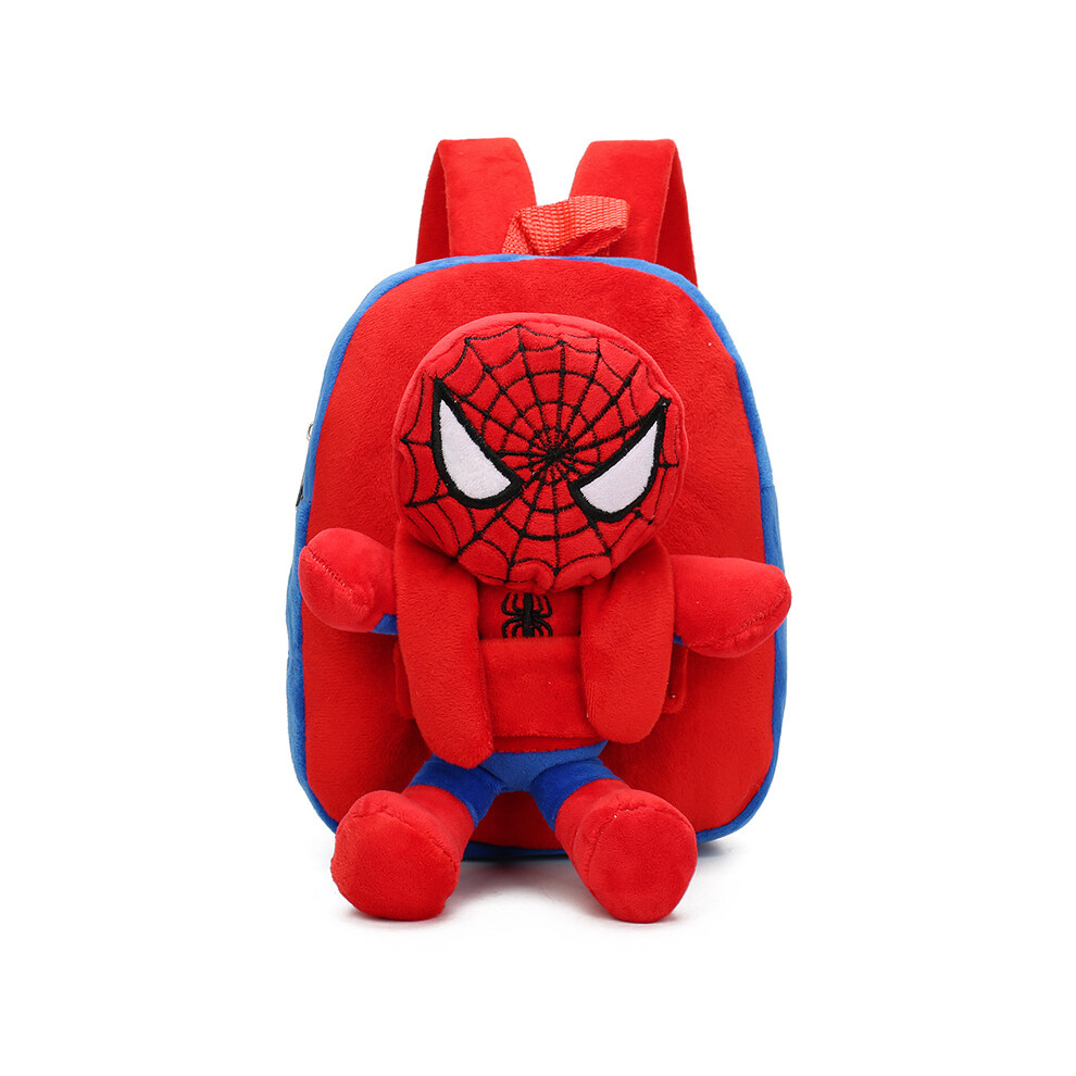 (SpiderMan) Plush Genderneutral Backpack For Toddlers Featuring Batman Designs