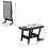 SPORTNOW 3.5ft Folding Pool Table Set with Cues, Balls, Chalk, Triangle, Brush 2