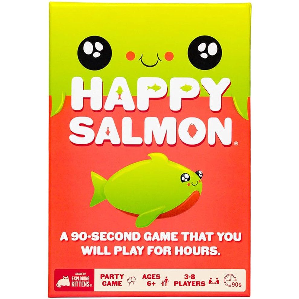 Exploding Kittens Happy Salmon by Exploding Kittens  Card Games for Adults Teens and Kids Fun Family Games