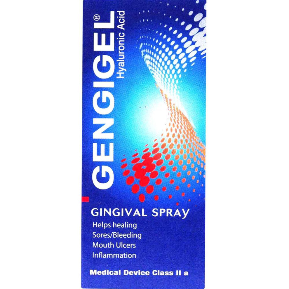 Gengigel Gingival Spray, Helps To Heal Sores, Bleeding, Inflammation, Reduce The Discomfort Of Dry & Burning Mouth 20ml