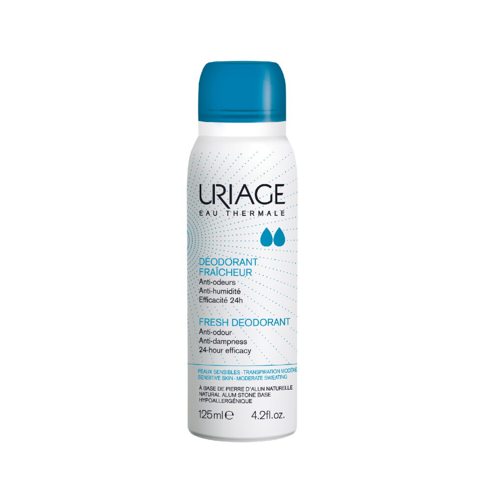 Uriage Fresh Deodorant Spray Long-Lasting Freshness and Odor Control for Sensitive Skin Smooth and Comfortable125ml