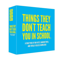 Things They Don't Teach You In School, Party Trivia Game | Players 2+ | Age 17+ | 110 Cards | Crazy Fun Fact Game