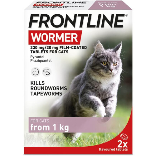 FRONTLINE FRONTLINE WORMER - Cat Worming Treatment - 2 Tablets