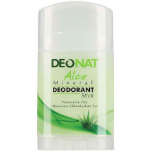 Deonat Aloe Mineral Deodorant Stick Natural Odor Protection with Aloe Vera for Suitable for all skin types 100g