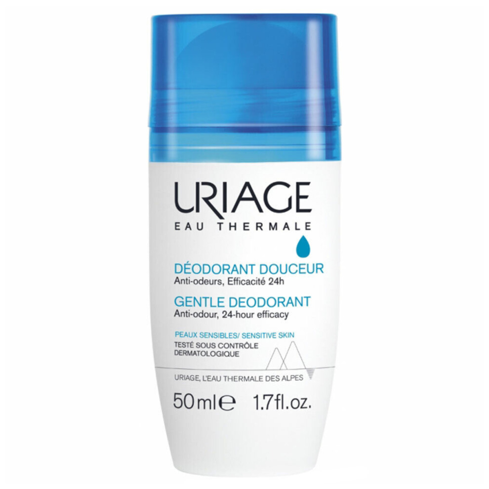 Uriage Gentle Deodorant Roll-On Soothing and Effective Odor Control for Sensitive Skin Ensures a Smooth and Comfortable 50ml