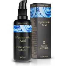 Hyaluronic Acid Serum Face 100ml Face Serum a Rejuvenated Skin Collagen Serum Face Organic Aloe Vera Sensitive Skin Vegan Skin Care Satin Naturel