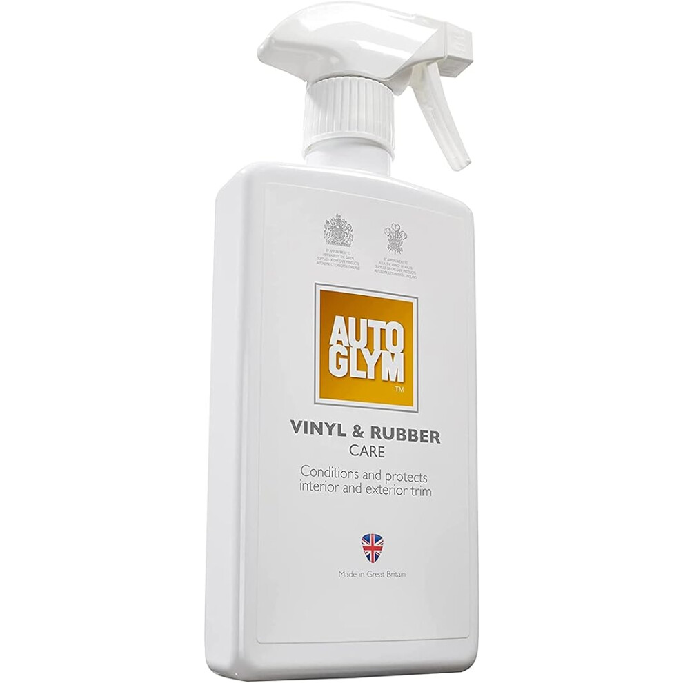 Autoglym Vinyl And Rubber Care 500ml - Fresh Lemon Scented Interior Car Cleaner Spray Designed To Protect Your Dashboard  Interior Plastics