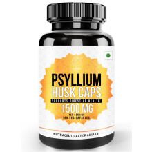 Noble Nature Daily Psyllium Husk Powder Supplement, Fiber for Digestive & Gut Health 180 Capsules