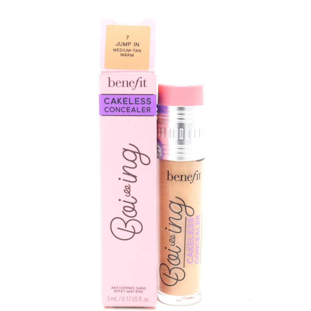 (7 Jump In (Medium-Tan Warm)) Benefit Boi-Ing Cakeless Concealer  0.17oz/5ml New With Box
