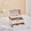 Living And Home (White) Lockable Jewellery Storage Box with Drawer 3