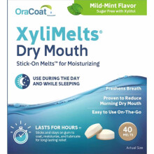 XyliMelts Stick-On Mouth Melts For Moisturising Dry Mouth, Long-Lasting Moisture, Stick-On Design, Pack of 40's