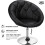 (Black) Dining Chairs Barstool Height Adjustable Tub Chair 4