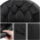 (Black) Dining Chairs Barstool Height Adjustable Tub Chair 7
