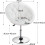 (White) Dining Chairs Barstool Height Adjustable Tub Chair 5