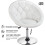 (White) Dining Chairs Barstool Height Adjustable Tub Chair 6
