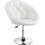 (White) Dining Chairs Barstool Height Adjustable Tub Chair 1