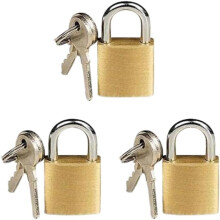 3 X 20mm Mini Small Padlock Travel Suitcase Luggage Bag Lock Padlocks