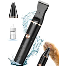 oneisall Cat Clippers with Double Blades Silent Cat Paw Trimmer Paw Trimmer Shaver Cats Dogs Hair Between Paws Face Ears Eyes