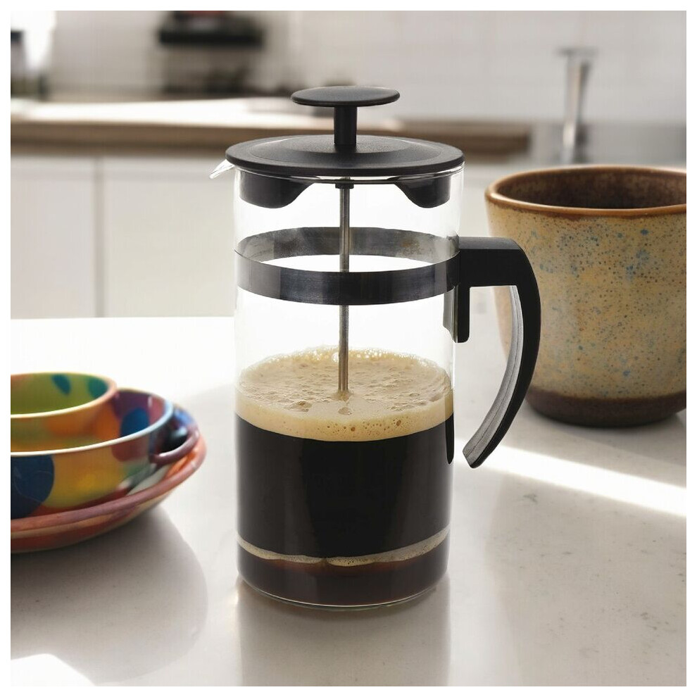 Urbn-Chef 1L Coffee Maker Machine French Press Home Serving Cafetiere Plunger Glass Jug