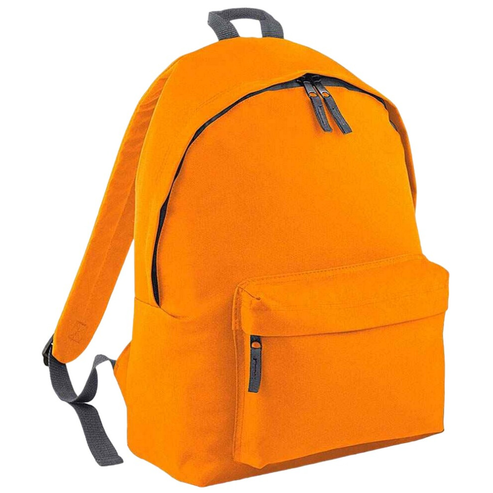 (One Size, Orange/Graphite Grey) Bagbase Original Plain Backpack