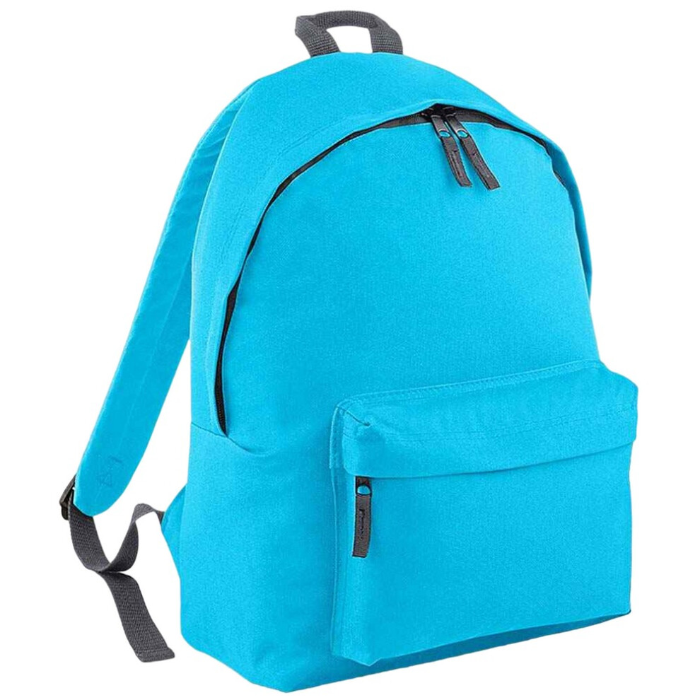 (One Size, Surf Blue/Graphite Grey) Bagbase Original Plain Backpack