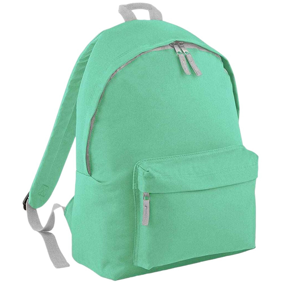 (One Size, Mint Green/Light Grey) Bagbase Original Plain Backpack