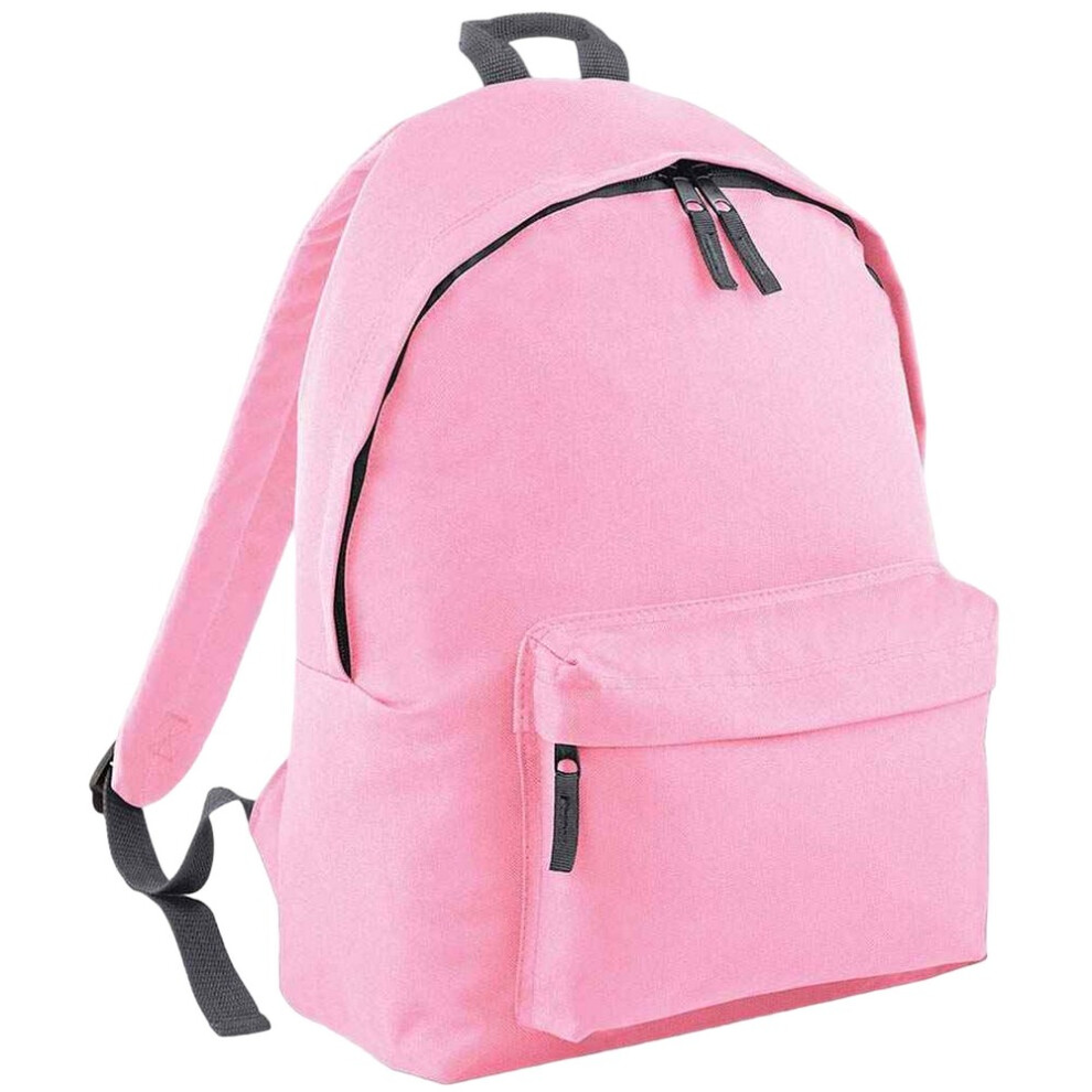 (One Size, Classic Pink/Graphite Grey) Bagbase Original Plain Backpack