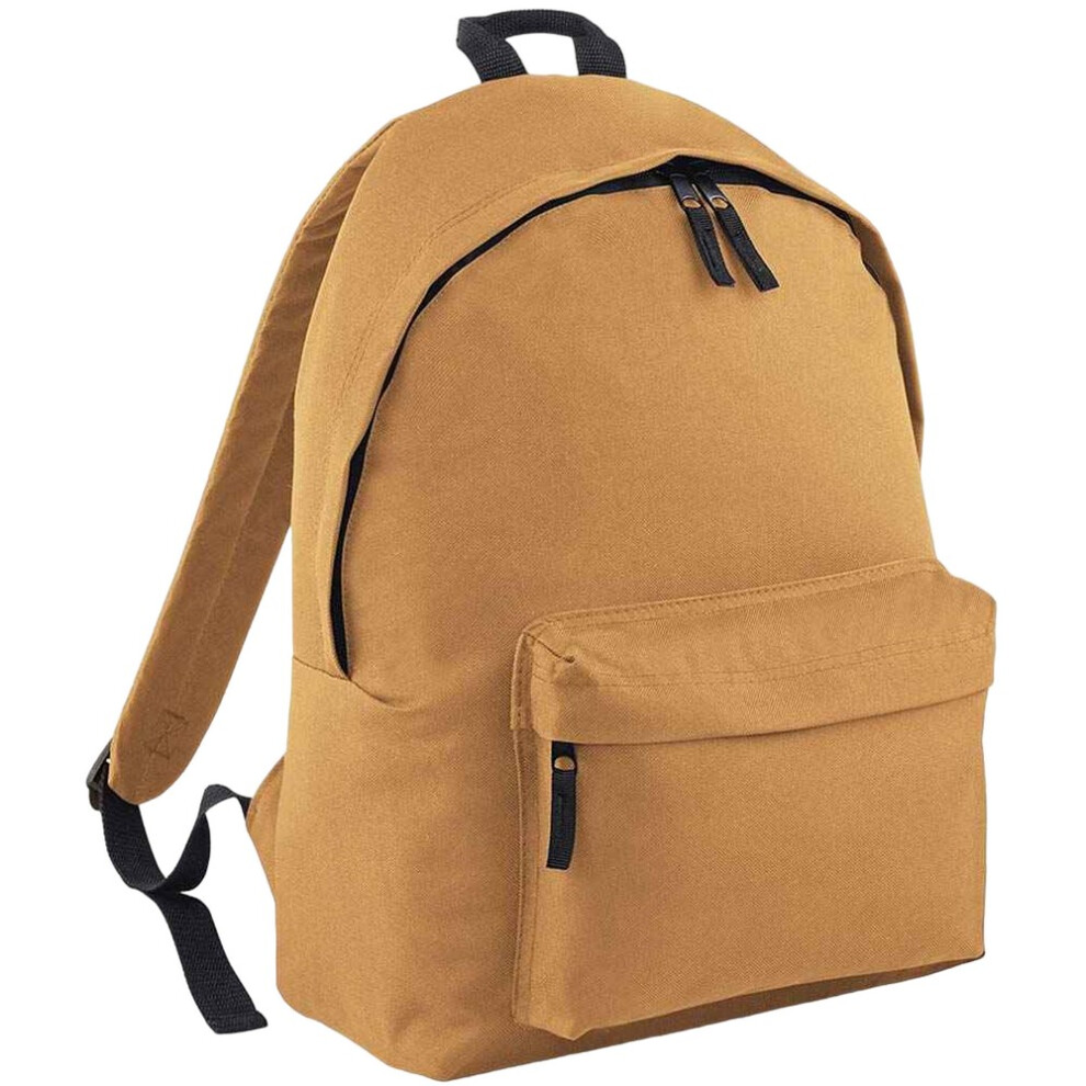 (One Size, Caramel) Bagbase Original Plain Backpack