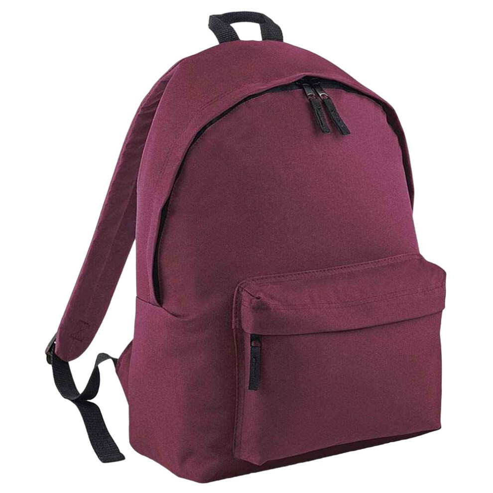 (One Size, Burgundy) Bagbase Original Plain Backpack