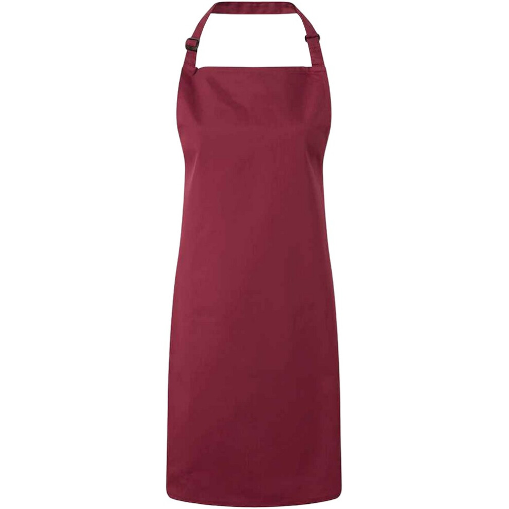 Premier Unisex Burgundy (One ) Adult Colours Full Apron 90Cm