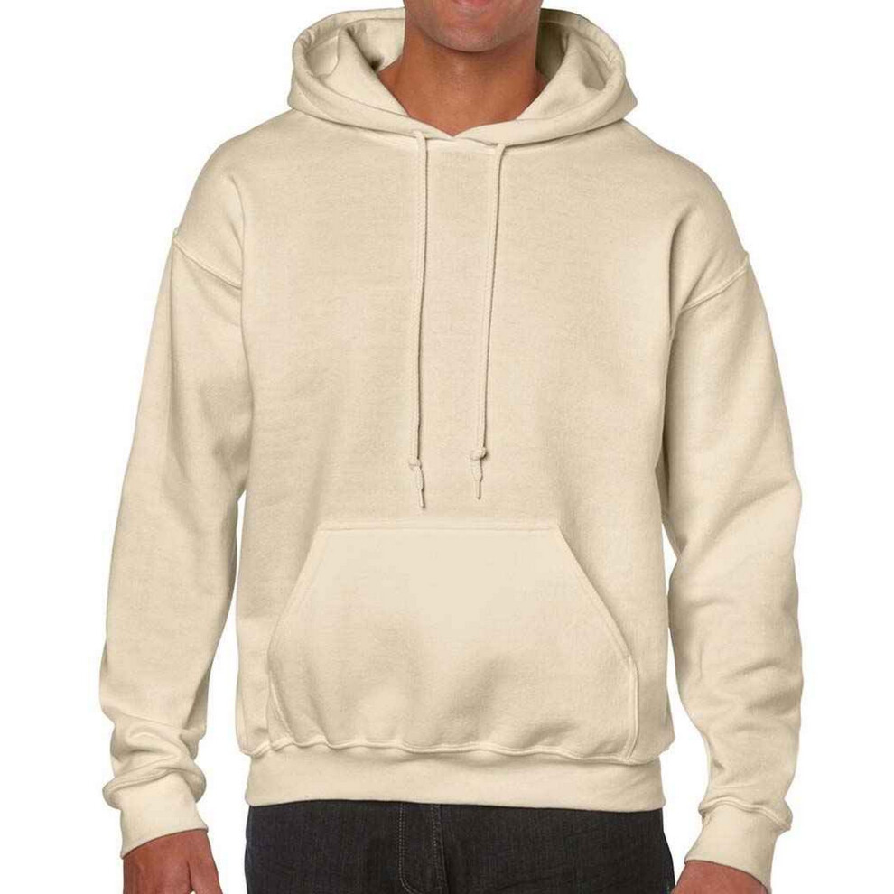 (M, Sand) Gildan Unisex Adult Heavy Blend Hoodie