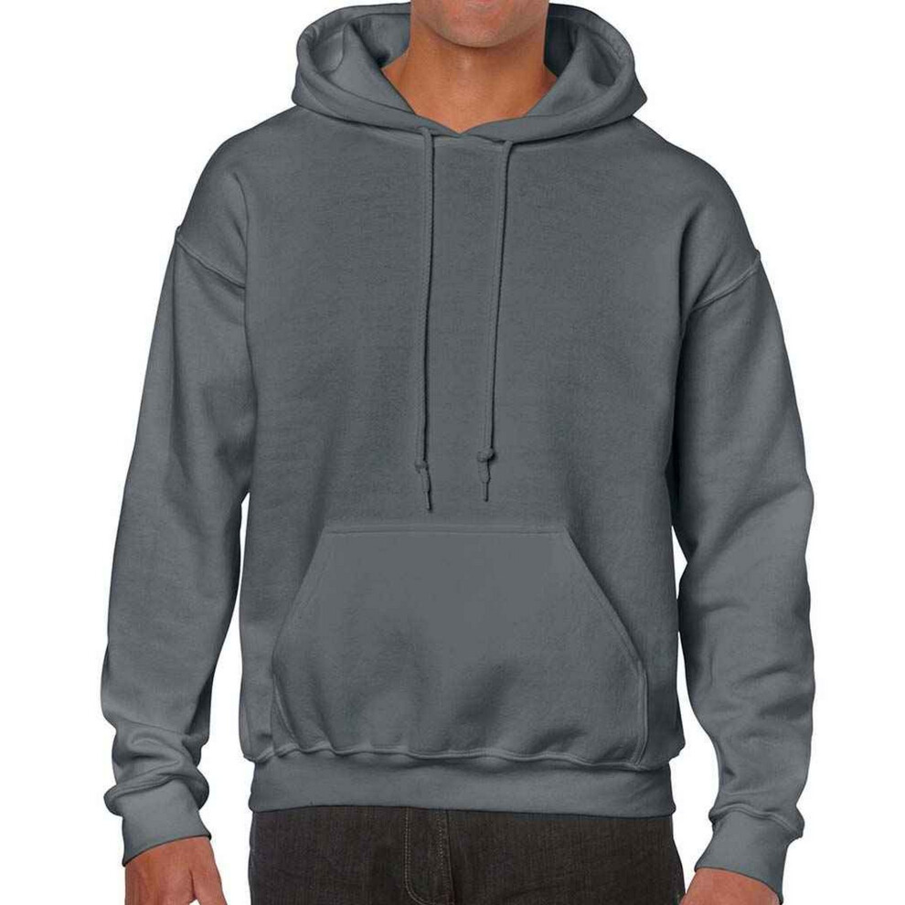 (M, Charcoal) Gildan Unisex Adult Heavy Blend Hoodie