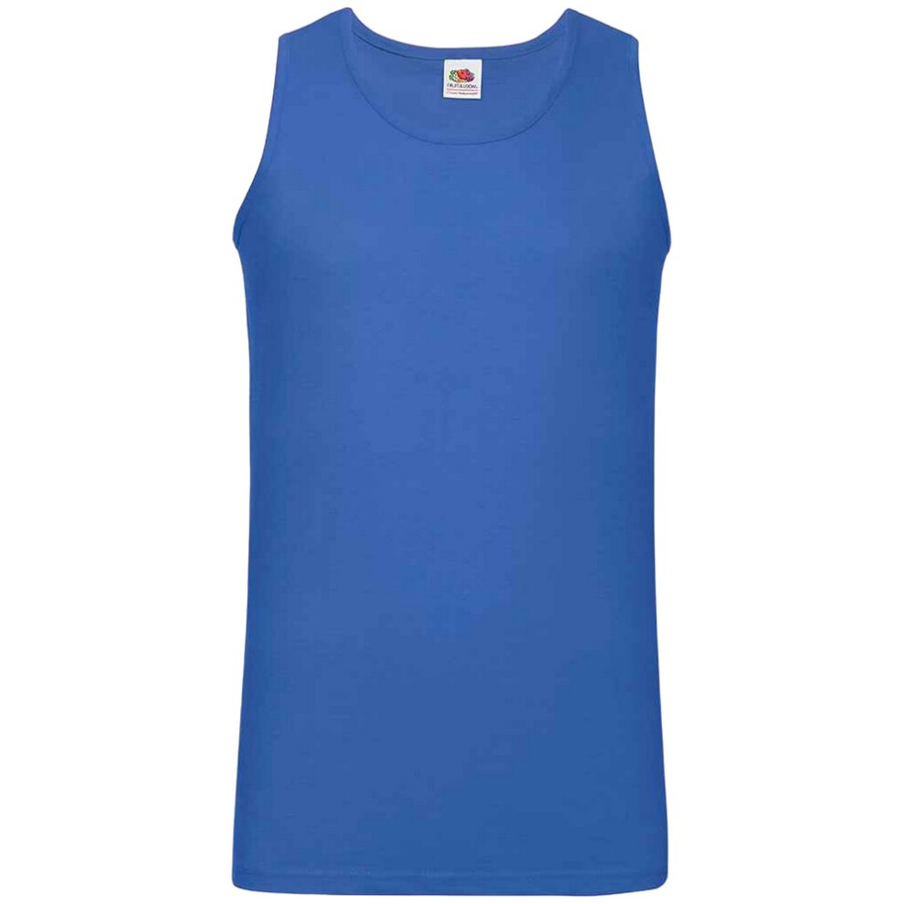 (L, Royal Blue) Fruit of the Loom Unisex Adult Valueweight Athletic Tank Top