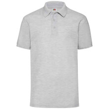 (S, Heather Grey) Fruit of the Loom Mens Pique Polo Shirt