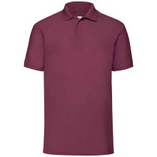 (S, Burgundy) Fruit of the Loom Mens Pique Polo Shirt