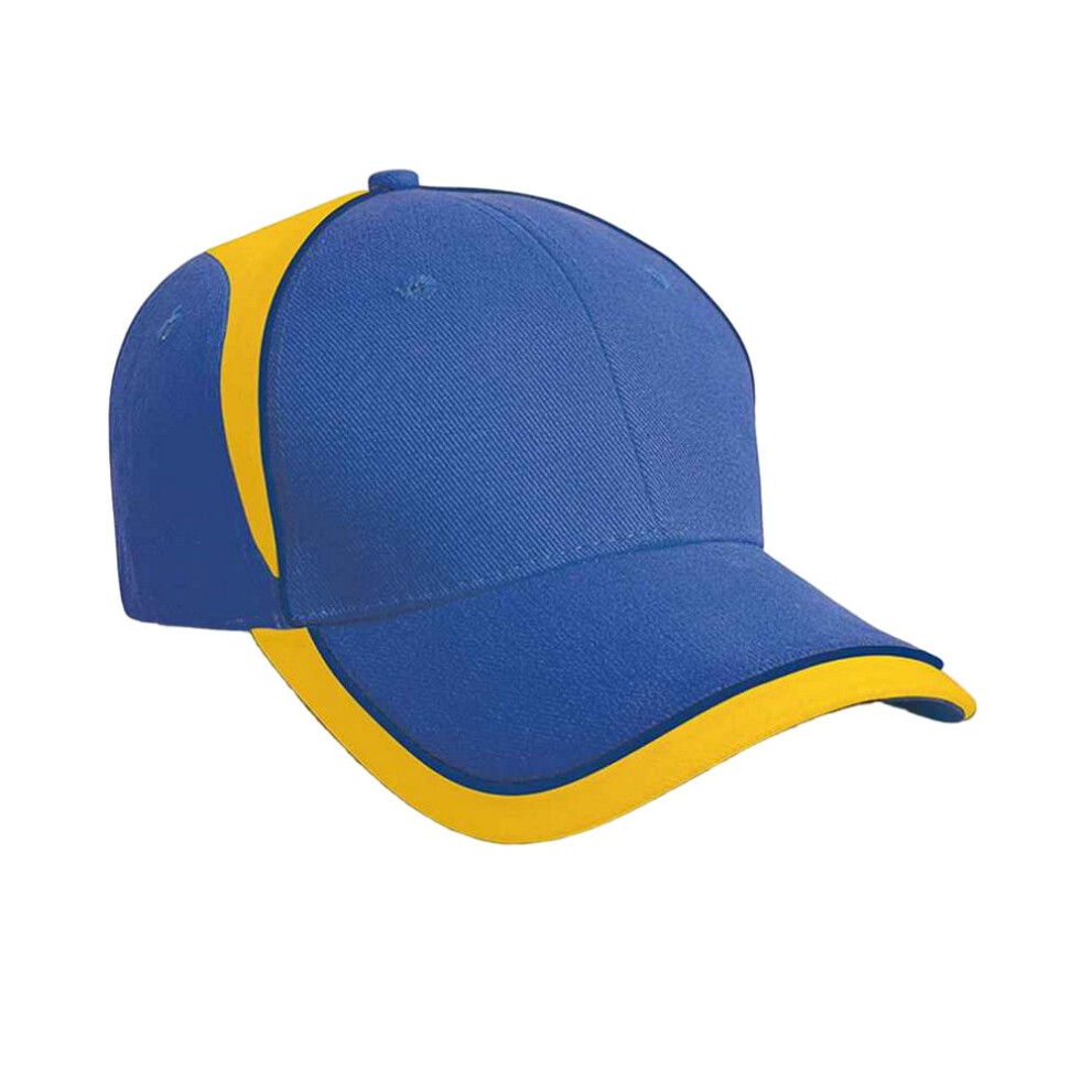 (One Size, Royal Blue/Yellow) Result Headwear National Baseball Cap