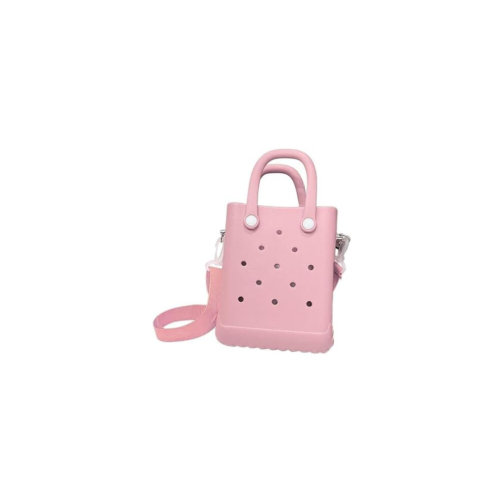 (Pink) Waterproof Washable Sandproof Beach Cross-body Bag