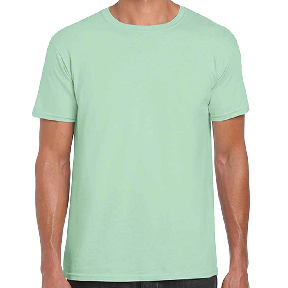 (3XL, Mint Green) Gildan Mens Short Sleeve Soft-Style T-Shirt
