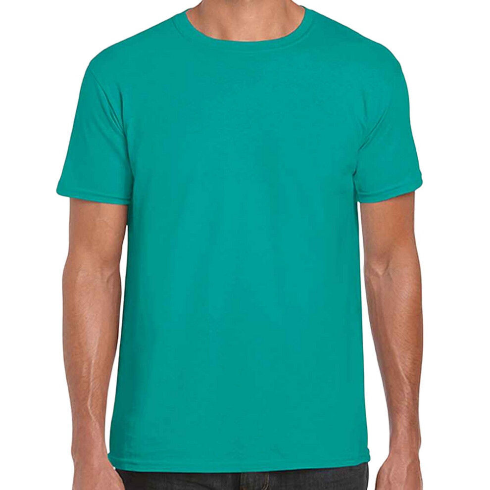 (2XL, Jade Dome) Gildan Mens Short Sleeve Soft-Style T-Shirt