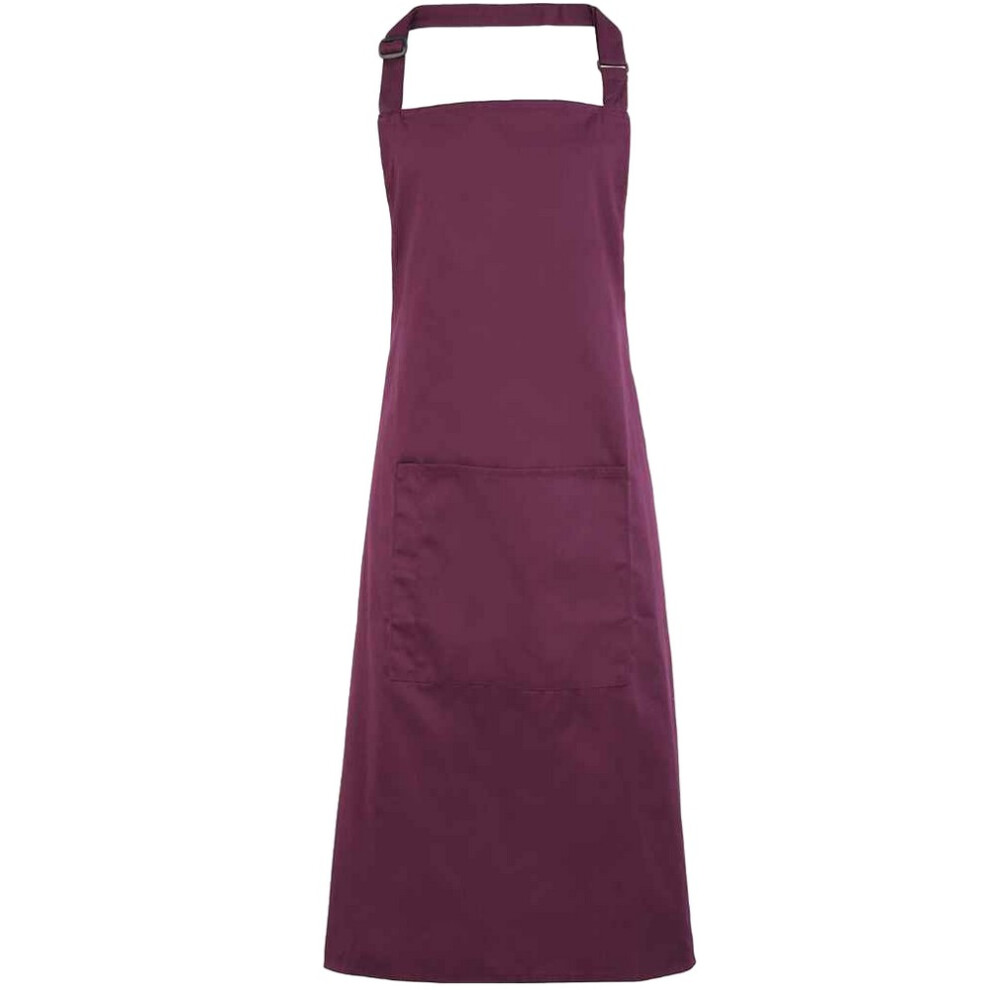 Premier Unisex (One Aubergine) Adult Colours Pocket Full Apron Size 35