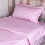 3pcs Stripe Pink Double Duvet Cover Set Pillowcase 3d Printed Design Soft Fabric 4