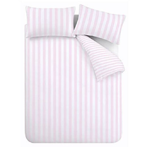 3pcs Stripe Pink Double Duvet Cover Set Pillowcase 3d Printed Design Soft Fabric 2