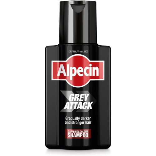 Alpecin Grey Attack Caffeine & Colour Shampoo for Men 1x 200ml