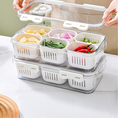 (6 Compartments) 6/8 Compartments Divided Serving Tray