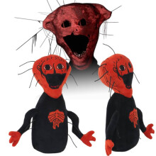 The Boiled One Horror Game Plush Toy - 25 cm Black & Red Stuffed Plush Figure, Perfect Gift